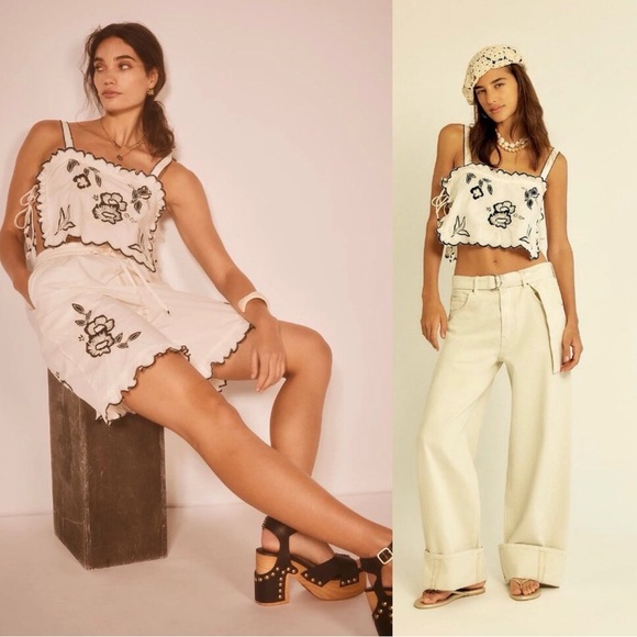 Free People Marin ivory Set $198 NWT - Picture 2 of 6